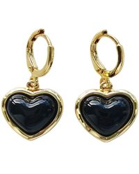 POPORCELAIN - Porcelain Heart Drop Earrings - Lyst