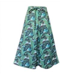Pick Happy - Cotton Wide Pants Banana Leaf Print - Lyst