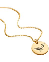 Posh Totty Designs - Plated Whale Spirit Animal Necklace - Lyst