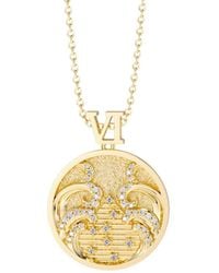 Vanimy - Promised Land Wave Faith Coin Medallion Necklace - Lyst