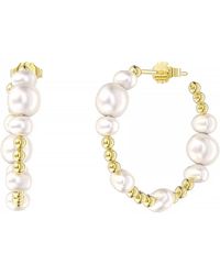 Shaded the Label - Constantine Pearl Hoop Earrings - Lyst
