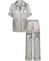 Pola Brand - Silk Pajama Set Short-Sleeve - Lyst