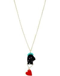 Gissa Bicalho - Acrylic Handmade Necklace Pendant Mini Hand - Lyst