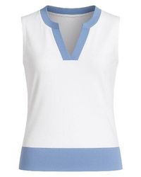Conquista - Two Tone Sleeveless Top - Lyst