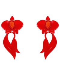 Gissa Bicalho - Acrylic Handmade Earring Deco Orchid - Lyst