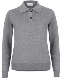 SALANIDA - Galante 100% Merino Polo Top Light - Lyst
