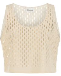 Lilamie - Neutrals Tulum Loose Fit Sleevless Tank Top - Lyst