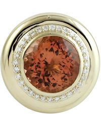 Artisan - 14K Tourmaline & Diamond Halo Ring - Lyst