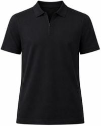 Nuvv Collection - Zip-Neck Polo – Lightweight Knit – Rayon Blend - Lyst