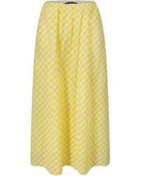 Smart and Joy - Cotton Midi Skirt With Pockets - Lyst