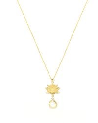 Seven Saints - Goddess Lotus Necklace, Over Sterling With Moonstone - Lyst