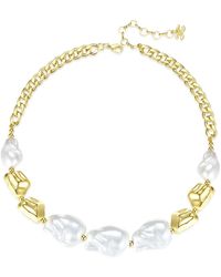 Classicharms - Baroque Pearl Statement Necklace - Lyst