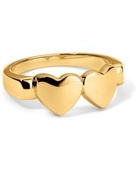 Déclarer - Og Double Heart Ring - Lyst