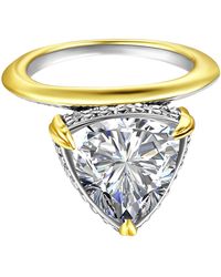 Onewildone - Life Is Short, Make It Sweet Triangle Solitaire Pinky Ring - Lyst