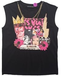 Circular Path - X Love Tara Sleeveless Round Neck Necklace T-Shirt - Lyst