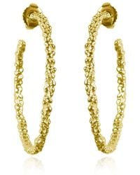 MOUNIR LONDON - Vermeil Bubbled Hoop Earrings - Lyst