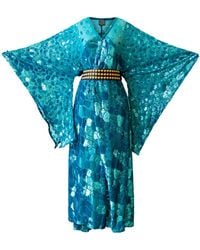 Byvinnik - Bohémienne Sequin Kimono Robe - Lyst