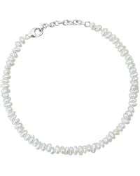 Kiri & Belle - Lia Mini Freshwater Pearl Sterling Bracelet - Lyst