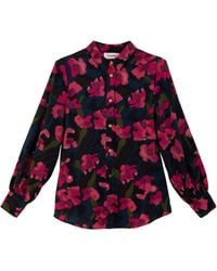 Louche - Byron Watermark Floral Print Shirt - Lyst