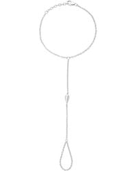 Lucy Quartermaine - Solid Sterling Single Drop Hand Chain - Lyst