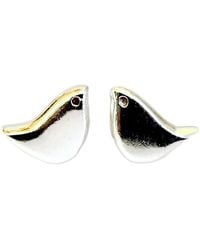 Lime Tree Design - Mini Bird Stud Earrings - Lyst