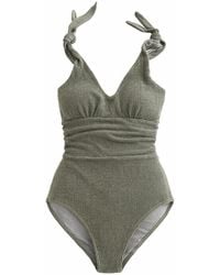 Plivati - Katija Crinkle One Piece Swimsuit — Sage - Lyst