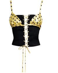 28Natelier - Polka Dot Bikini Corset - Lyst