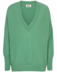 Loop Cashmere - Relaxed Lofty V Neck Sweater - Lyst