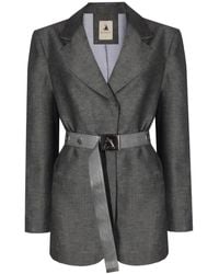 Mirimalist - Janset Linen Blazer - Lyst