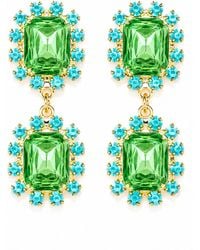The Pink Reef - Twin Gem Earring - Lyst