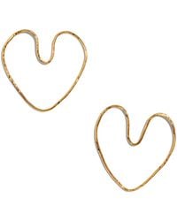 Jaredjamin - Small Fluttering Heart Earrings - Lyst