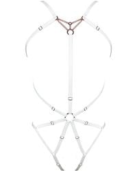 MONIQUE MORIN LINGERIE - Frisson Body Harness Crystal - Lyst