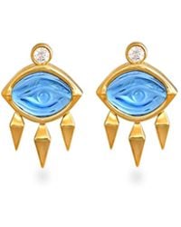 Myrto Katramadou Jewellery - Aegean Eye – Topaz Earrings - Lyst