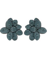 LÁTELITA London - Amaryllis Flower Large Stud Earrings Aqua - Lyst