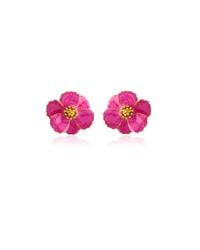 Milou Jewelry - Fuchsia Petite Flower Earrings - Lyst