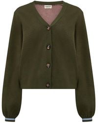 Sugarhill - Adrian Cardigan Khaki, Leopard Jungle - Lyst