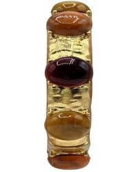 Michael Nash Jewelry - Neutrals Blair Multi Stone Carnelian And Amber Resin Stone Bangle - Lyst