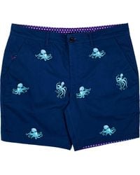 lords of harlech - Edward Octopus Embroidery Shorts - Lyst