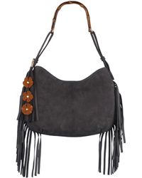 F3Rog by Rana - Suede Fringe Gordon Bag - Lyst