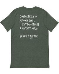 Anchor and Crew - Forest Think Ocean Turtle Aspirations Cotton Embroidered T-Shirt - Lyst