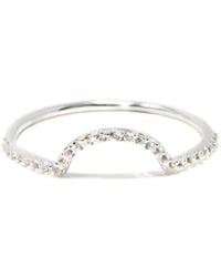 NASI SILVER - Ora Half Eternity Ring- Topaz - Lyst