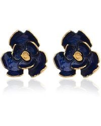 Milou Jewelry - Rose Flower Earrings - Lyst