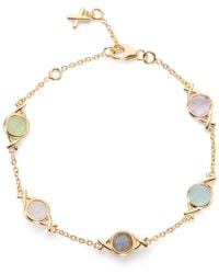 Auree - Palma Multi Gemstone & Gold Vermeil Friendship Bracelet - Lyst