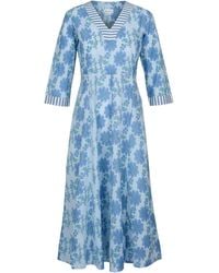 At Last - Cotton Rhonda Midi Dress - Lyst