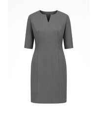 Conquista - Elbow Sleeve Straight Tailored Dress - Lyst