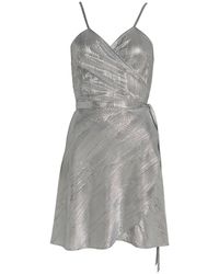 Roses Are Red Eloise Wrapdress Silver - Multicolor