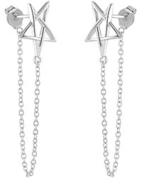 Lucy Quartermaine - Sol Star Loop Earrings - Lyst