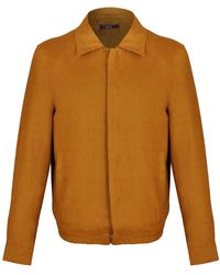 DAVID WEJ - Hugo Linen Aviator Jacket - Lyst