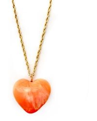 Persia Dona Jewelry - Puffy Heart Pendant Necklace - Lyst