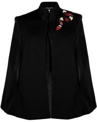 House of Laines London - Neutrals Laines Couture Tailored Cape With Embellished Snake - Lyst